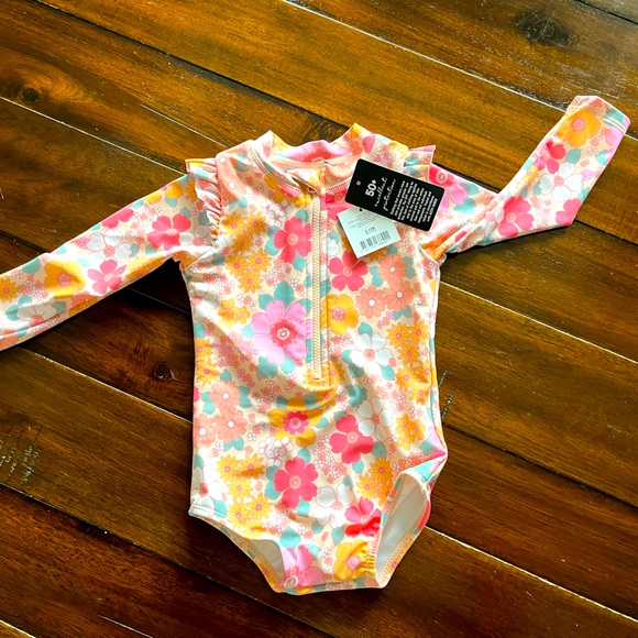 Cotton-on SPF 50 Long Sleeve Baby Swimsuit - Picture 1 of 6